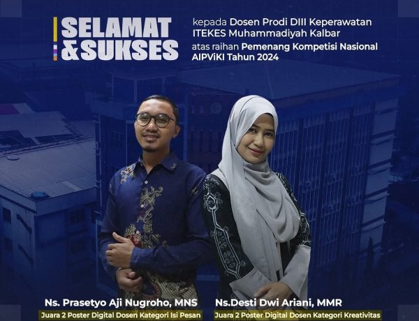 DOSEN PRODI DIII KEPERAWATAN  RAIH PRESTASI PADA KOMPETISI NASIONAL AIPVIKI 2024